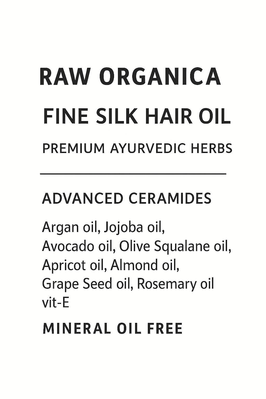 FINE SILK - ADVANCED HAIR OIL FOR FINE HAIR