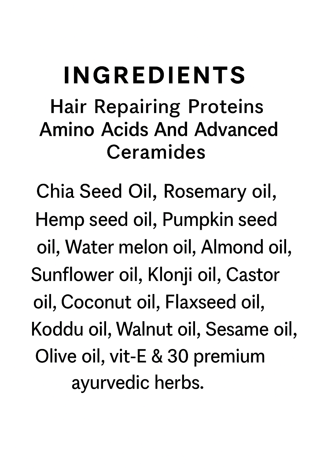 Repair - Advanced Hair Oil With Ceramides